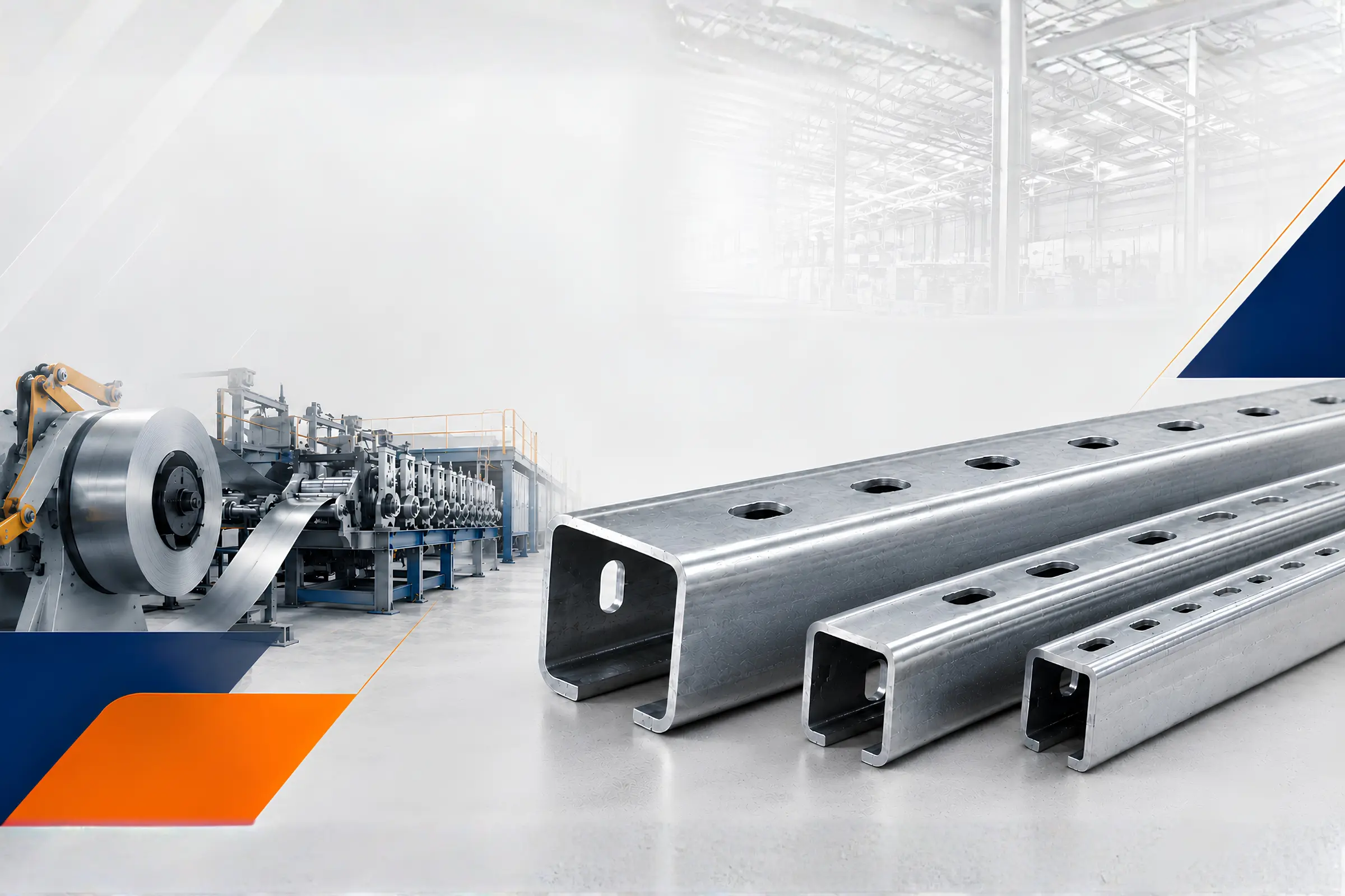 Roll formed facade concept view