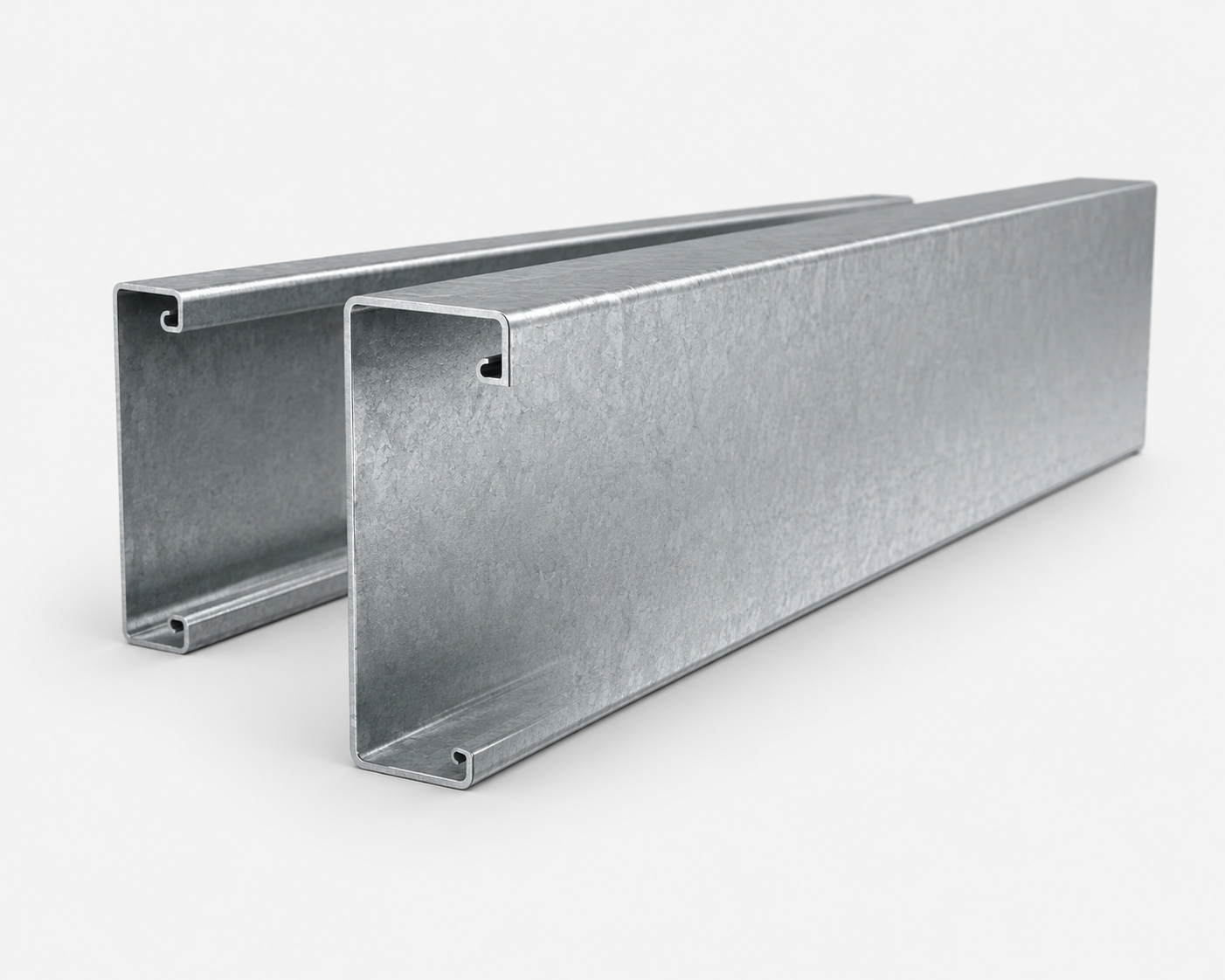 Custom roll formed C-purlin product hero image.